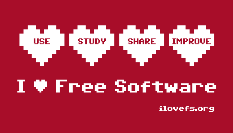 I LOVE free software day (oder auch Valentinstag)